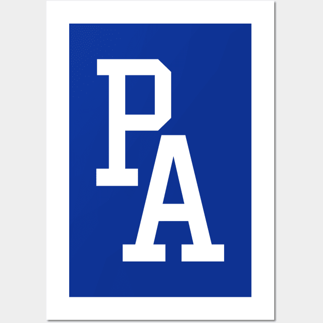 PA Dodger Logo - Blue Wall Art by KFig21